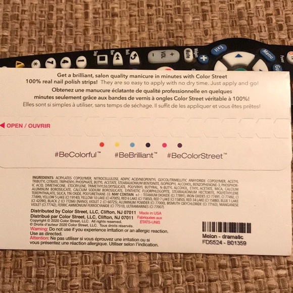 💅🏼 Color Street 💯 Real Nail Polish Strips 💅🏼 Melon-Dramatic - Picture 8 of 8